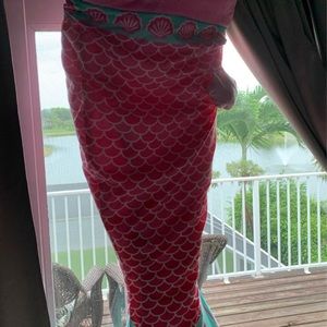 Mermaid tail sleeping bag